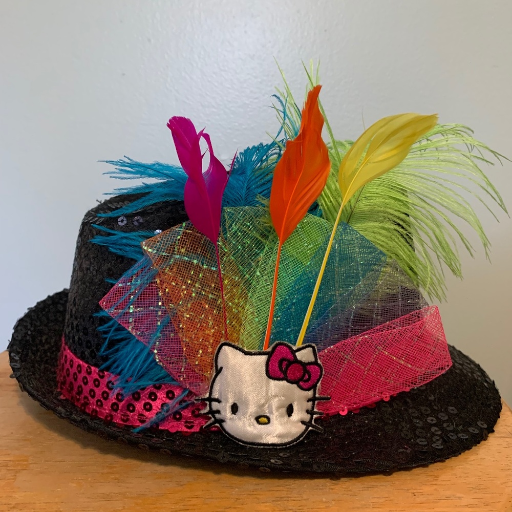 Hello Kitty Sequin Fedora Hat